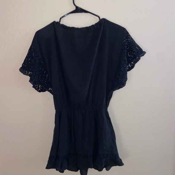 VSX black sun dress indie bikini beachy vibes super cute flowey summer bottoms - Picture 5 of 12